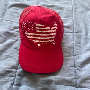 USA hat mesh backing